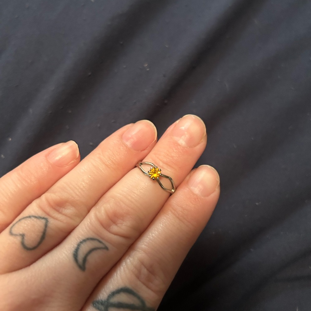 Elegant Yellow Gemstone Ring